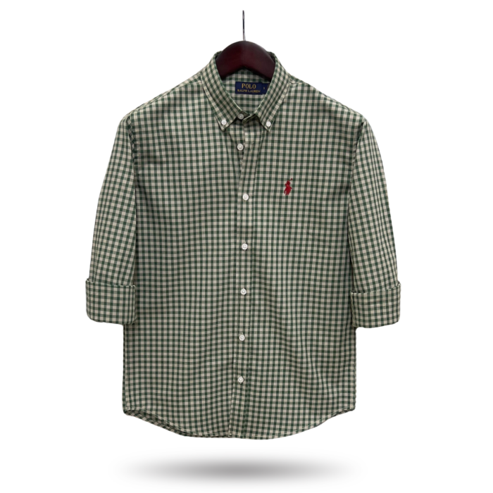 Classic formal check full sleeve premium cotton shirt – ST250571