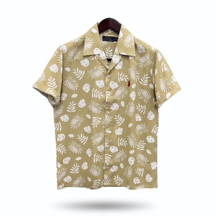 Cuban Collar Summer-Ready Cotton Half Sleeve Print Shirt – HS250606